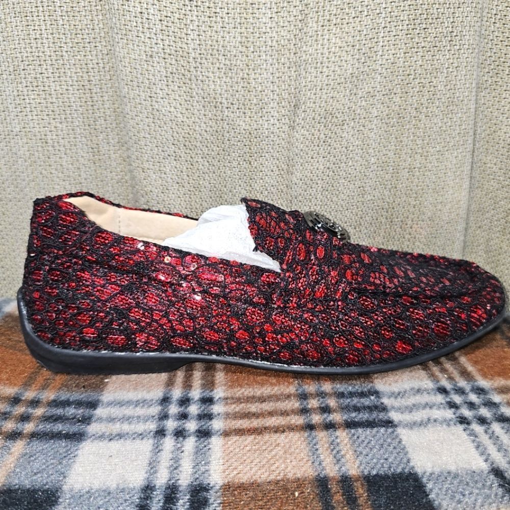Stacy Adams Cyrano Red Loafers